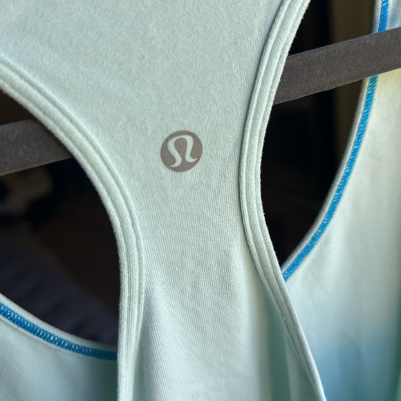 Light turquoise lululemon tank - Picture 3 of 3